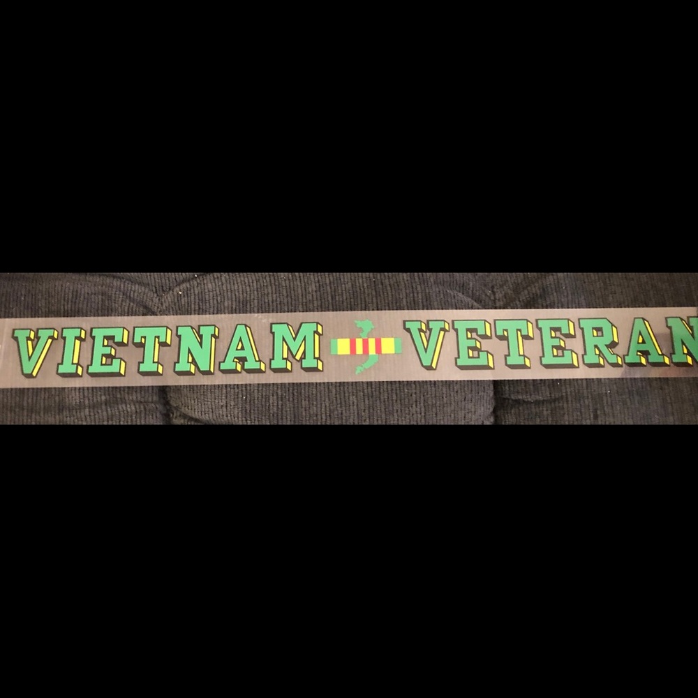 Vietnam Veteran car decal